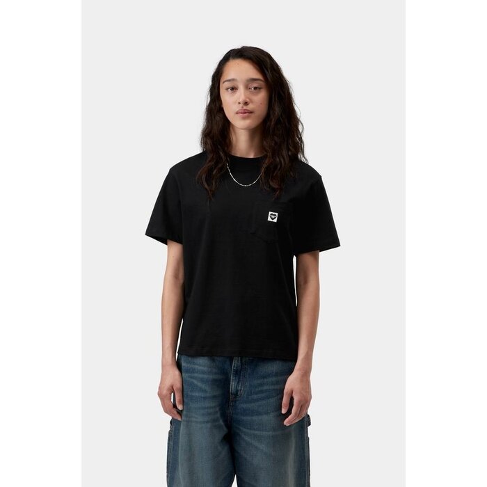 Carhartt WIP W' S/S Pocket Small Heart T-Shirt - Black