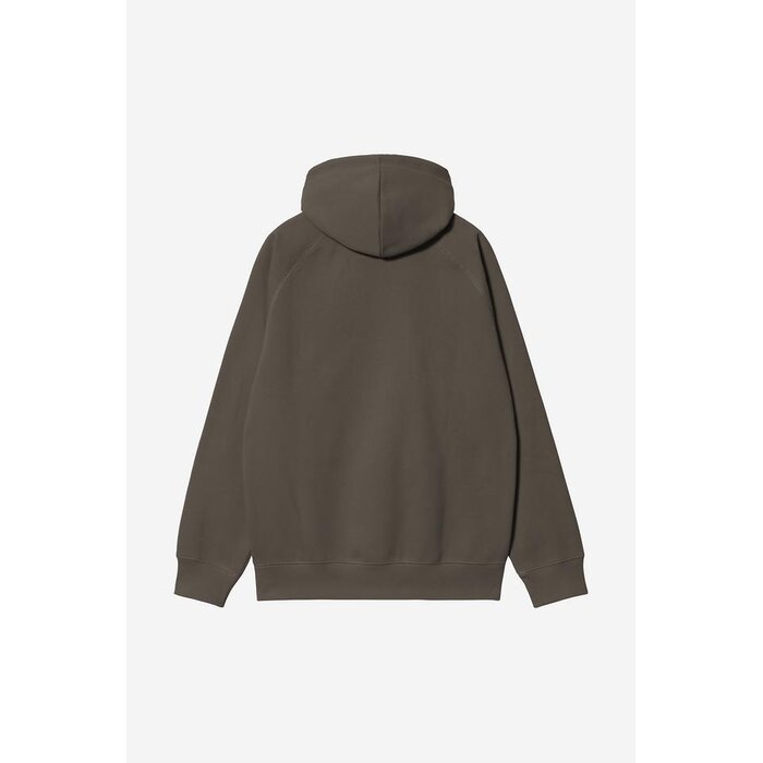 Carhartt WIP Hooded Chase Sweat - Shungite/Gold