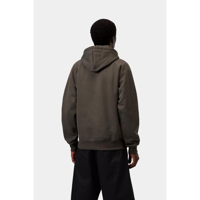 Carhartt WIP Hooded Chase Sweat - Shungite/Gold