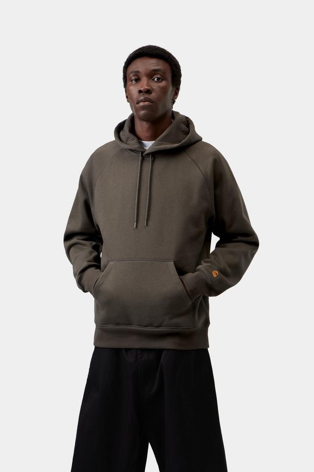 Carhartt WIP Hooded Chase Sweat - Shungite/Gold