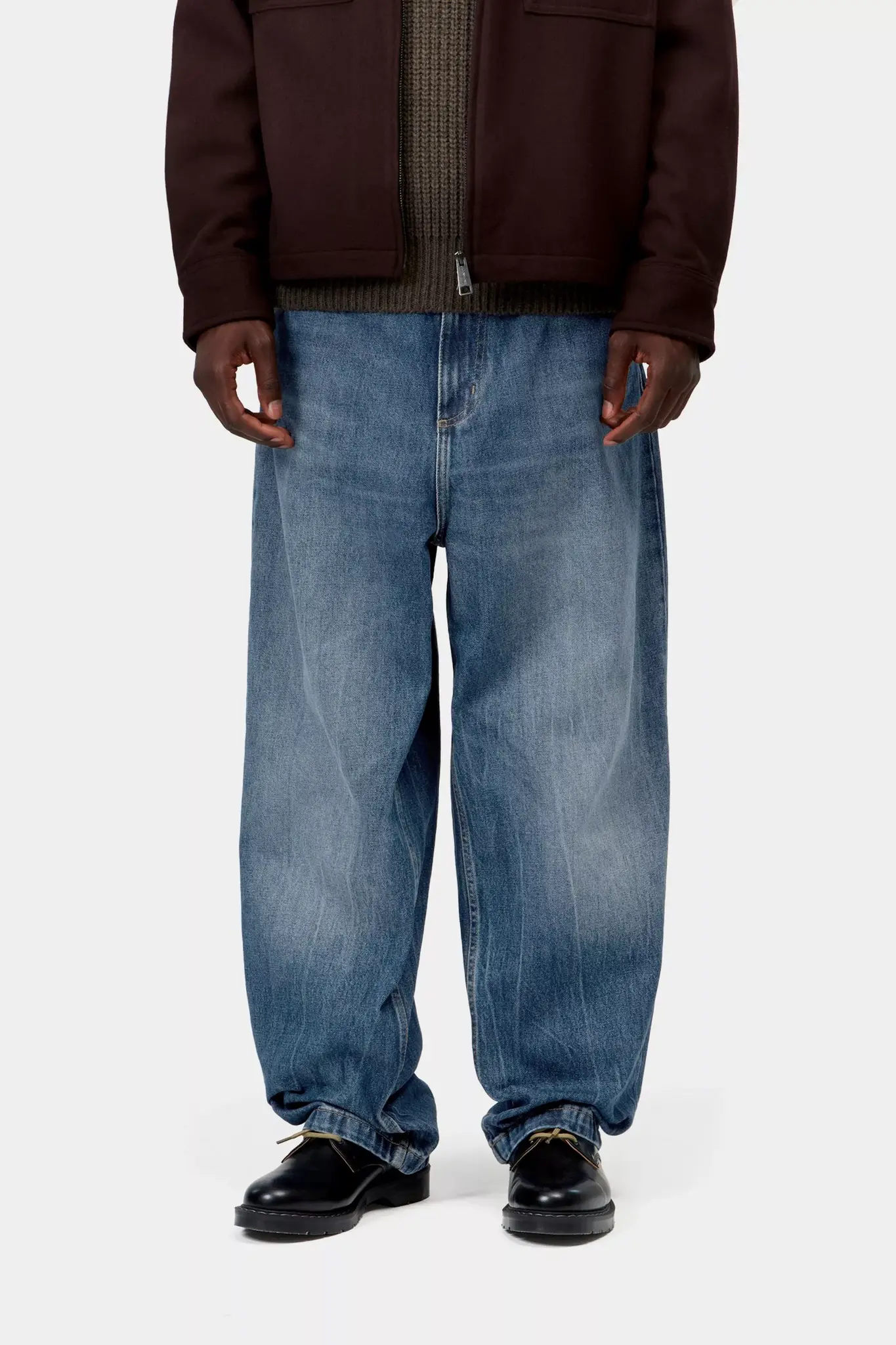 Carhartt WIP Brandon Pant - Blue (Marble Used Wash)