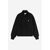 W' Casey High Neck Sweat - Black/Silver