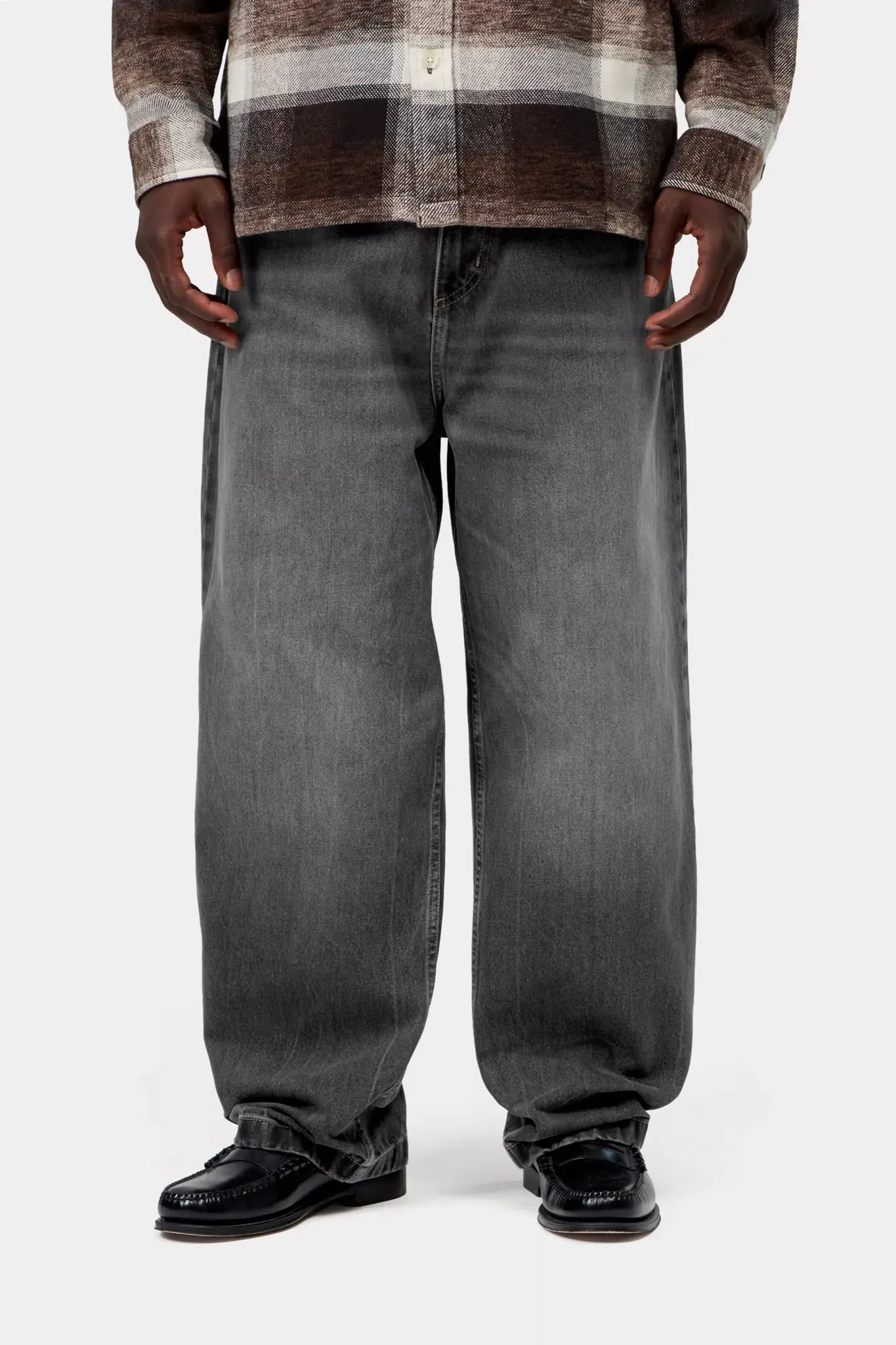 Carhartt WIP Brandon Pant - Black (Marble Used Wash)