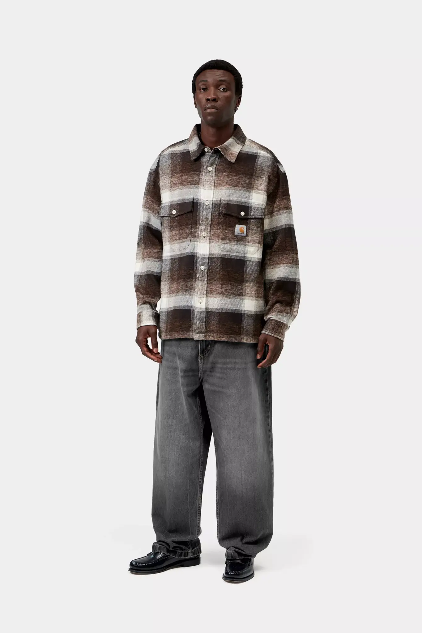 Carhartt WIP Brandon Pant - Black (Marble Used Wash)