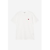 S/S Small Heart T-Shirt - White/Red