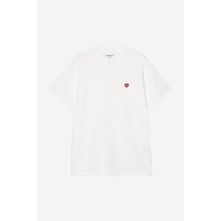 Carhartt WIP S/S Small Heart T-Shirt - White/Red