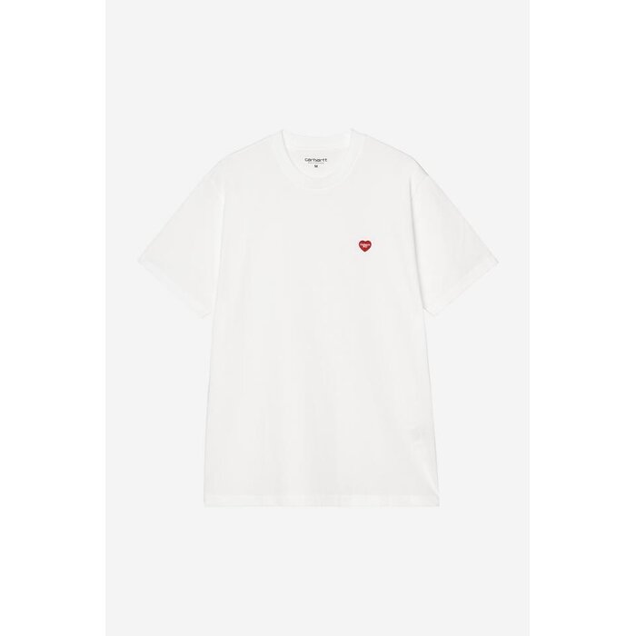 Carhartt WIP S/S Small Heart T-Shirt - White/Red