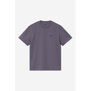 Carhartt WIP W' S/S Script Embroidery T-S - Shady Purple/Dark Navy