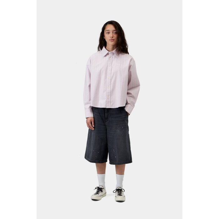 Carhartt WIP W' L/S Kanan Shirt - Kanan Stripe/Hortensia