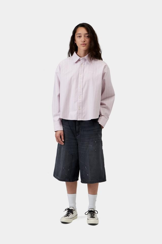 Carhartt WIP W' L/S Kanan Shirt - Kanan Stripe/Hortensia