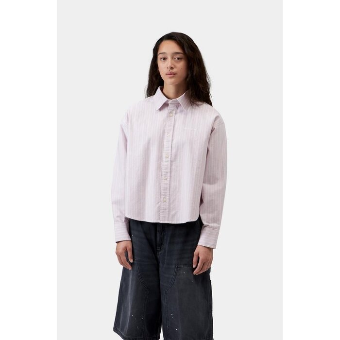 Carhartt WIP W' L/S Kanan Shirt - Kanan Stripe/Hortensia
