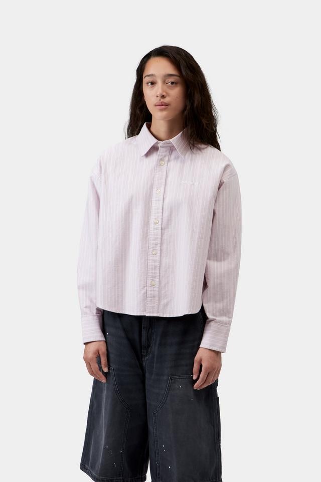 Carhartt WIP W' L/S Kanan Shirt - Kanan Stripe/Hortensia