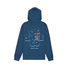 Cartoon Jaws FZ Hoodie - Ensign Blue