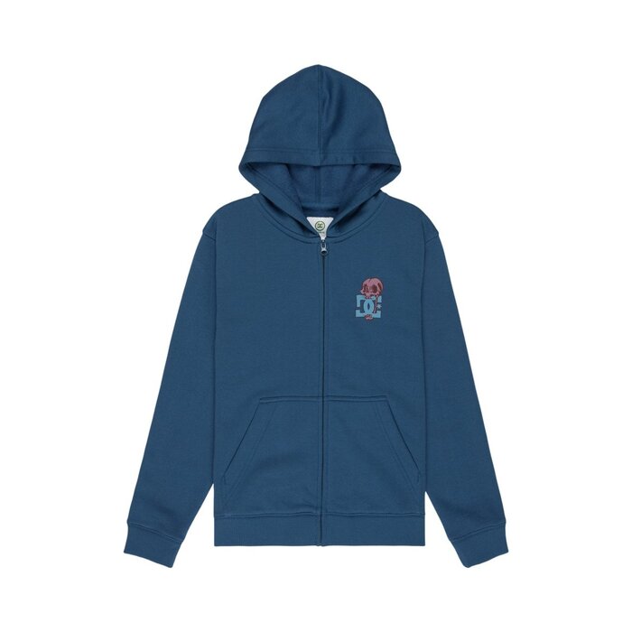 Dc Shoes Cartoon Jaws FZ Hoodie - Ensign Blue