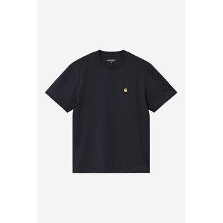 Carhartt WIP W' S/S Chase T-Shirt - Dark Navy/Gold