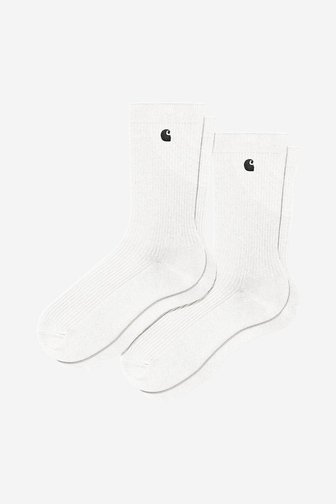 Carhartt WIP Madison Pack Socks - White/Black