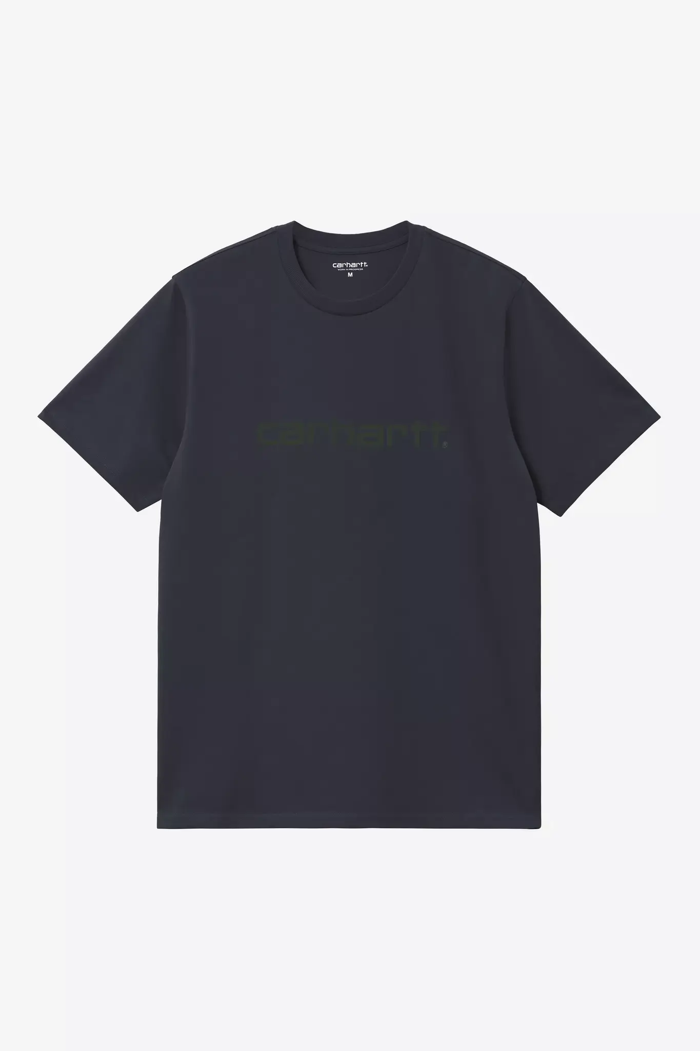 Carhartt WIP S/S Script T-Shirt - Dark Navy/Dark Scarab