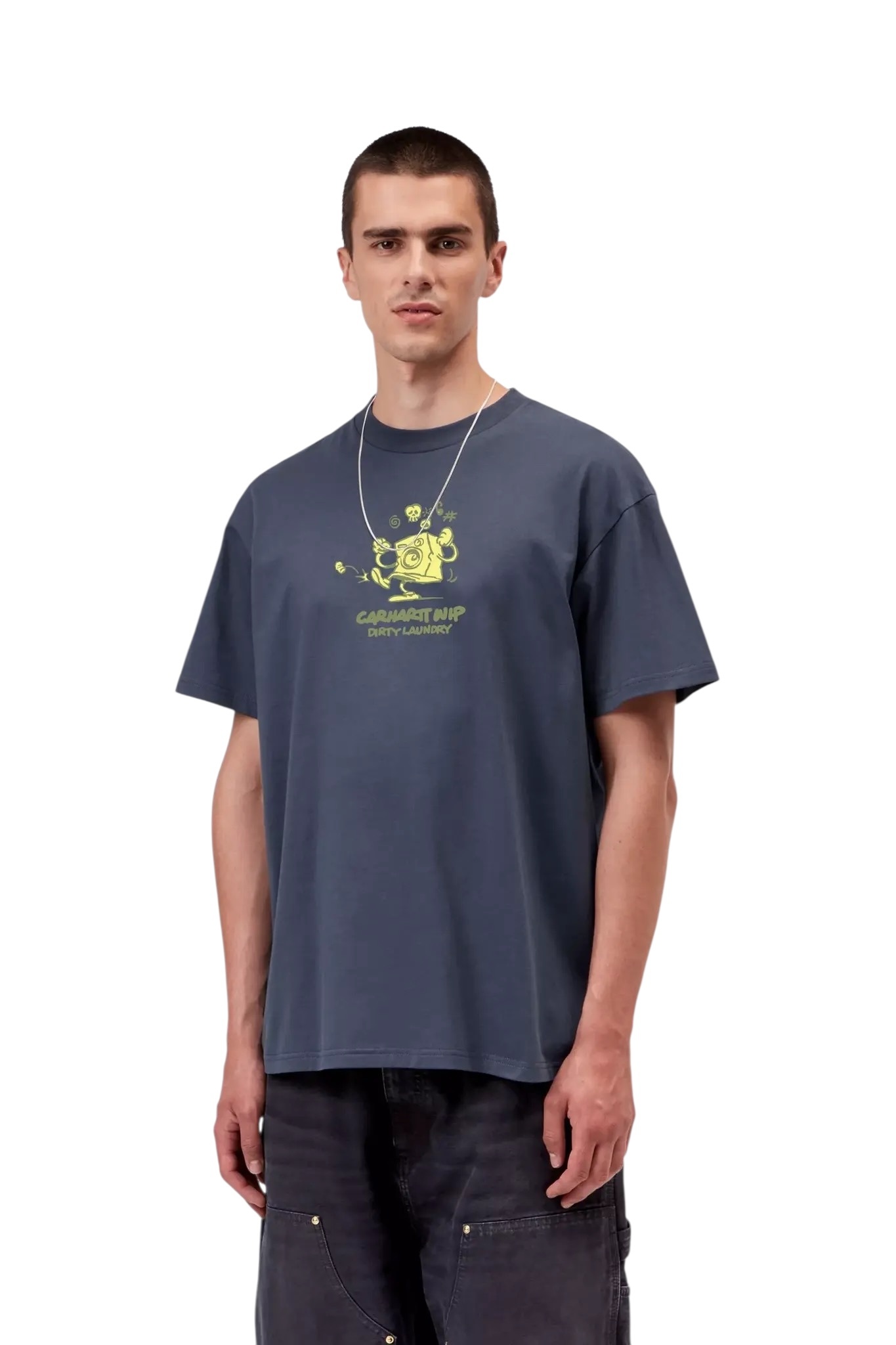 Carhartt WIP S/S Dirty Laundry T-Shirt - Blue
