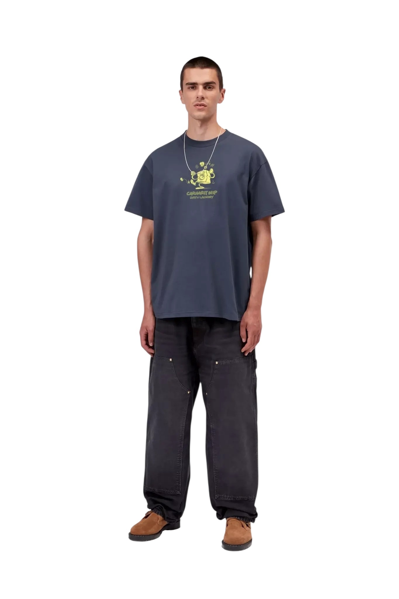 Carhartt WIP S/S Dirty Laundry T-Shirt - Blue