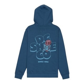 Dc Shoes Cartoon Jaws FZ Hoodie - Ensign Blue