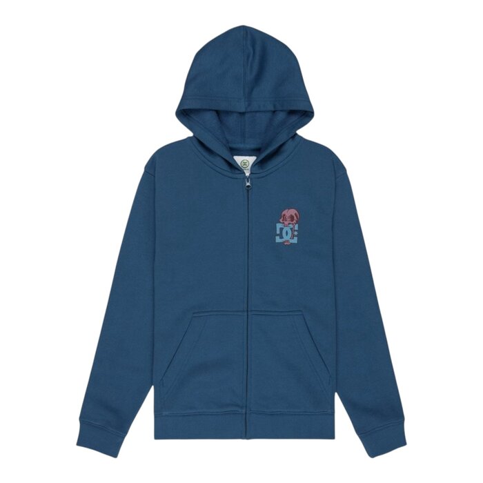 Dc Shoes Cartoon Jaws FZ Hoodie - Ensign Blue