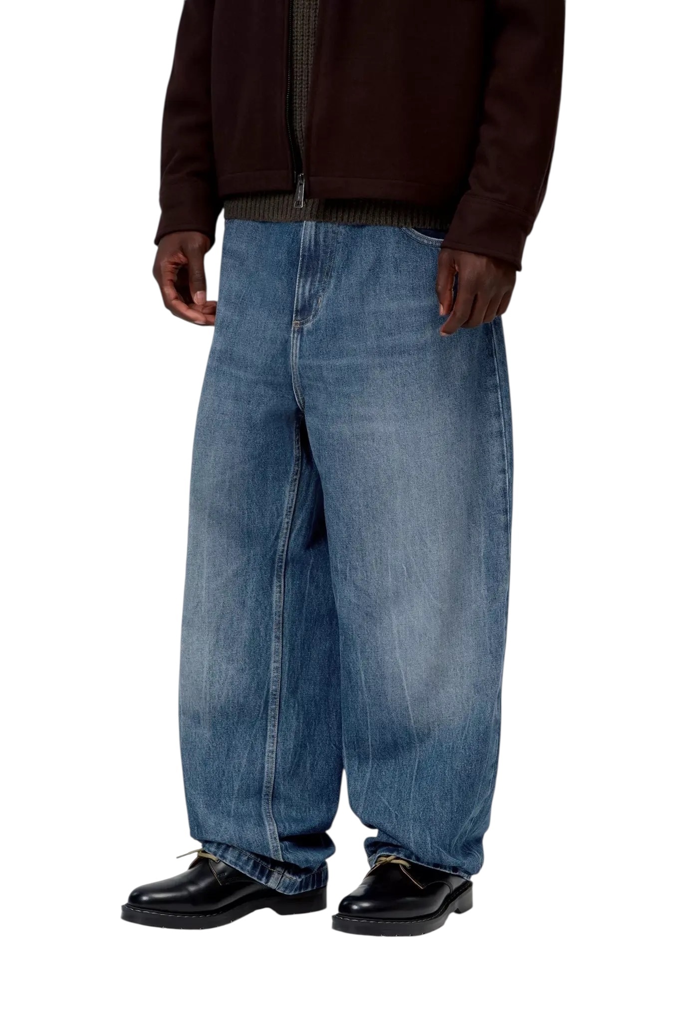 Carhartt WIP Brandon Pant - Blue (Marble Used Wash)