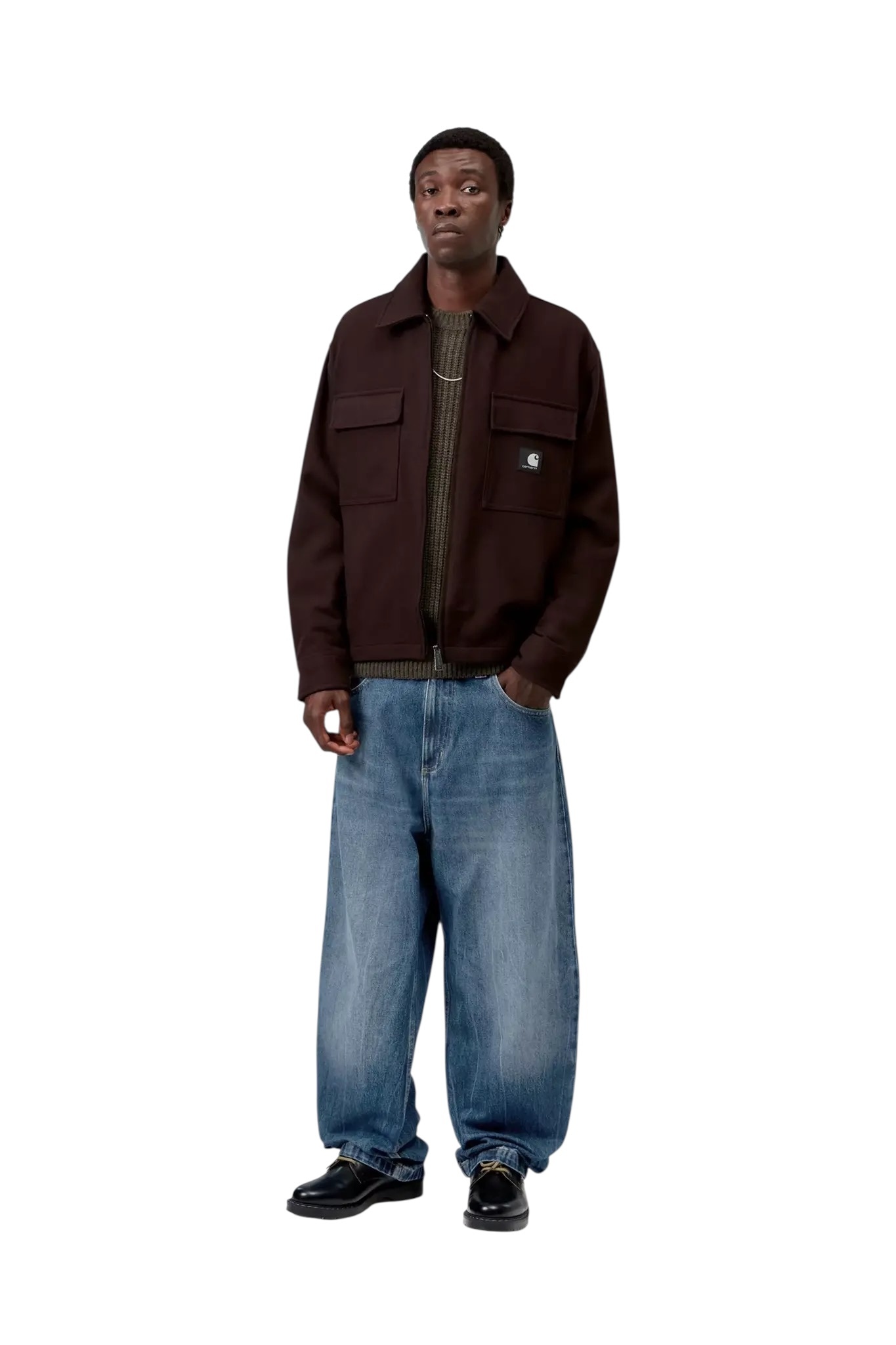 Carhartt WIP Brandon Pant - Blue (Marble Used Wash)