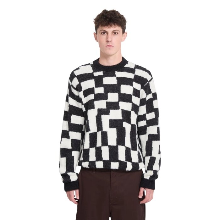 Volcom Carrau Sweater Check - Black