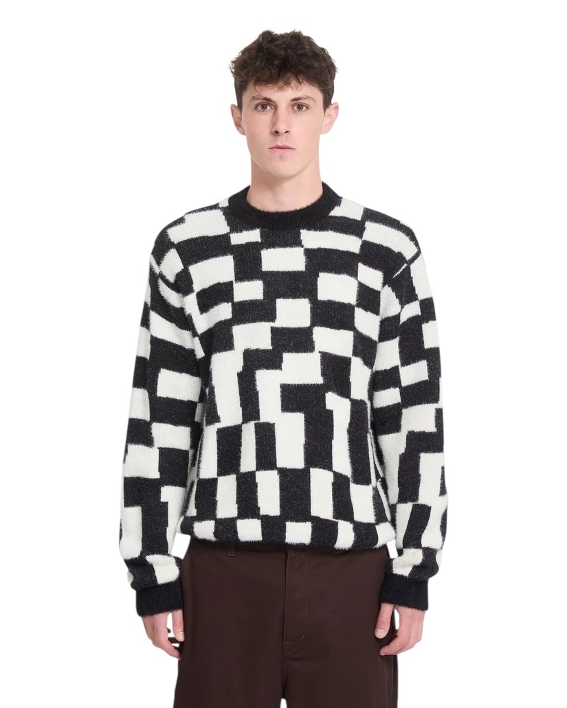 Volcom Carrau Sweater Check - Black