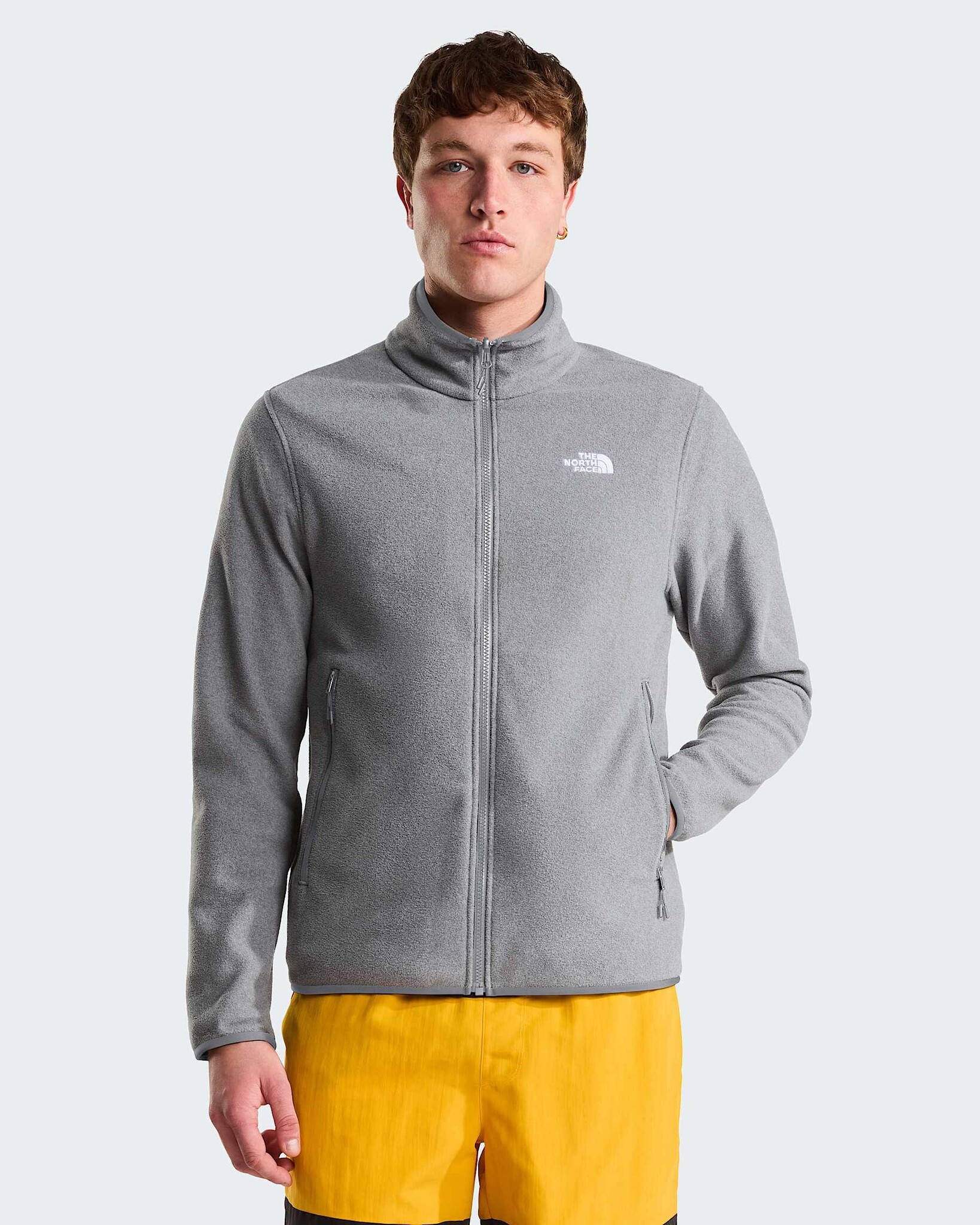 The North Face M Glacier Fleece Jacket - TNF Mid Grey Heather