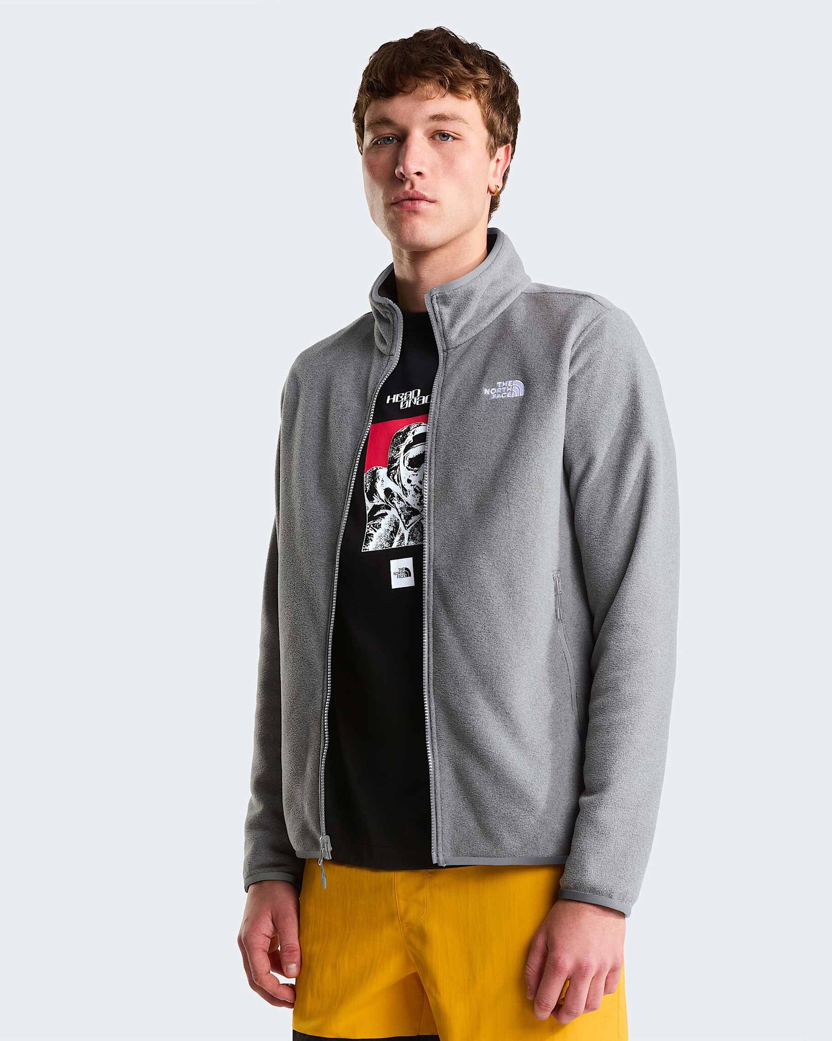The North Face M Glacier Fleece Jacket - TNF Mid Grey Heather