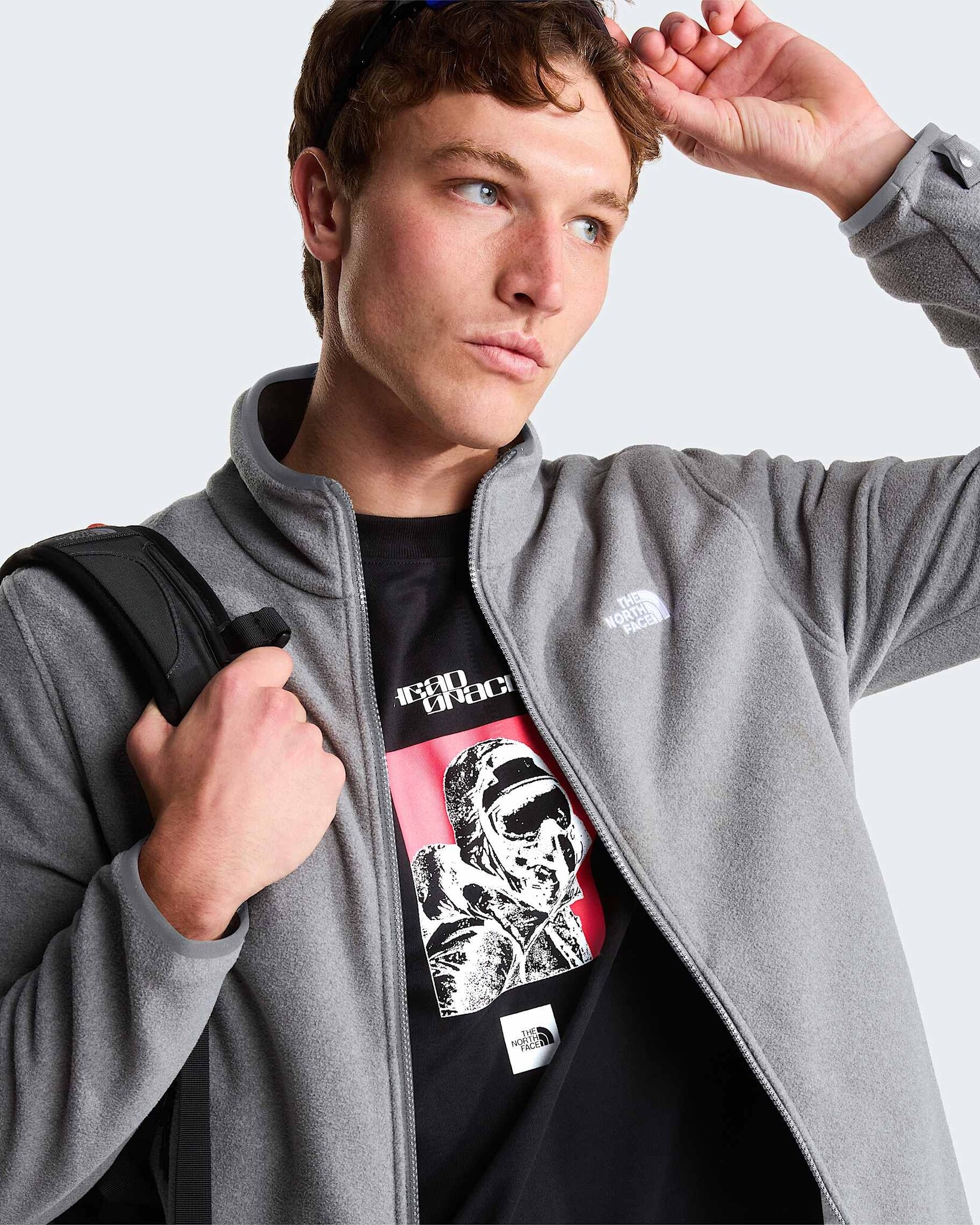 The North Face M Glacier Fleece Jacket - TNF Mid Grey Heather