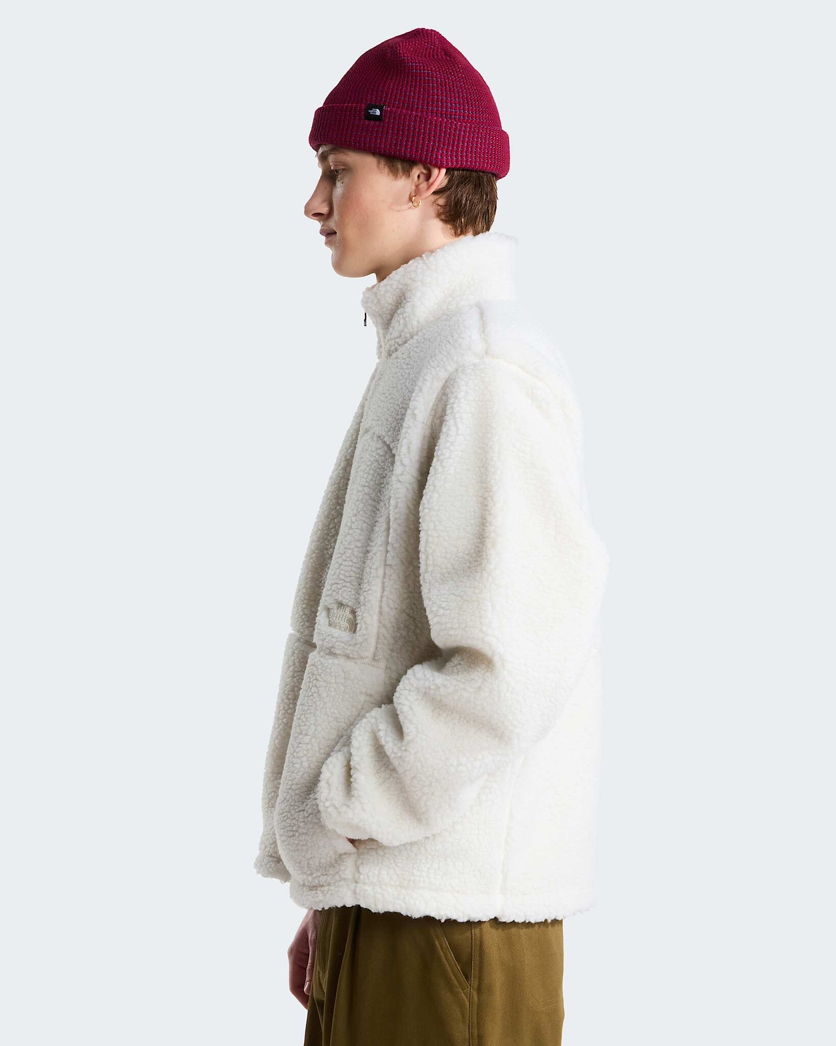 The North Face M' Extreme Pile 2 Full ZIP Jacket - White Dune