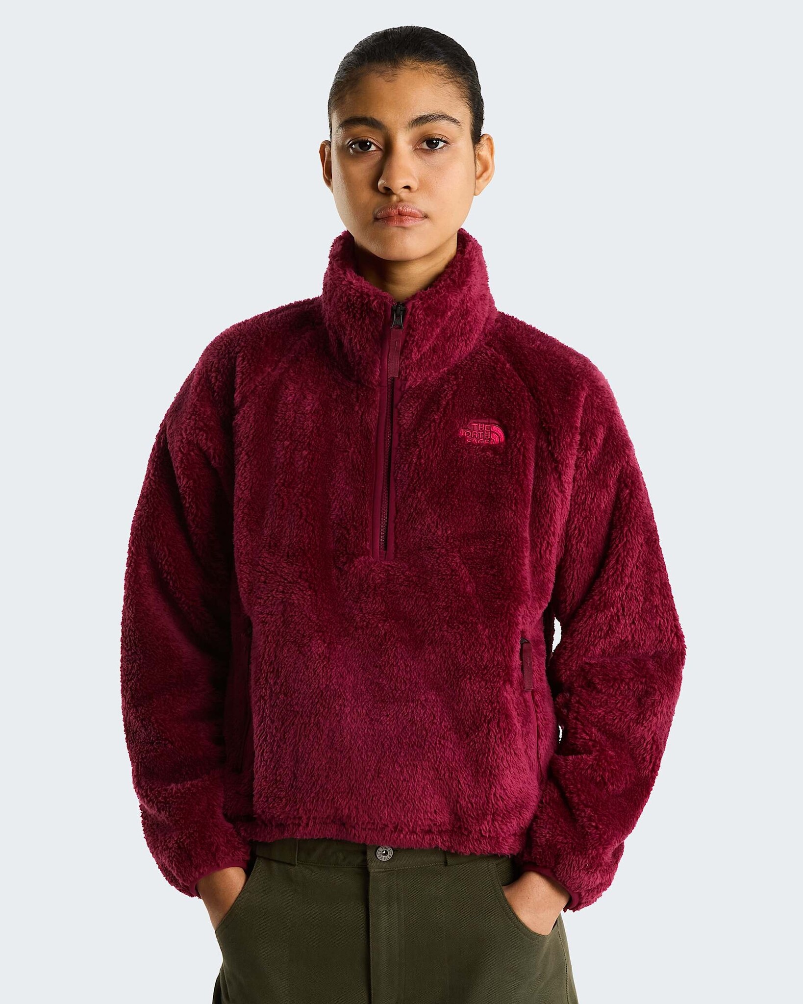 The North Face W' Osito Evolve 1/2 Zip Jacket - Burgundy Crush