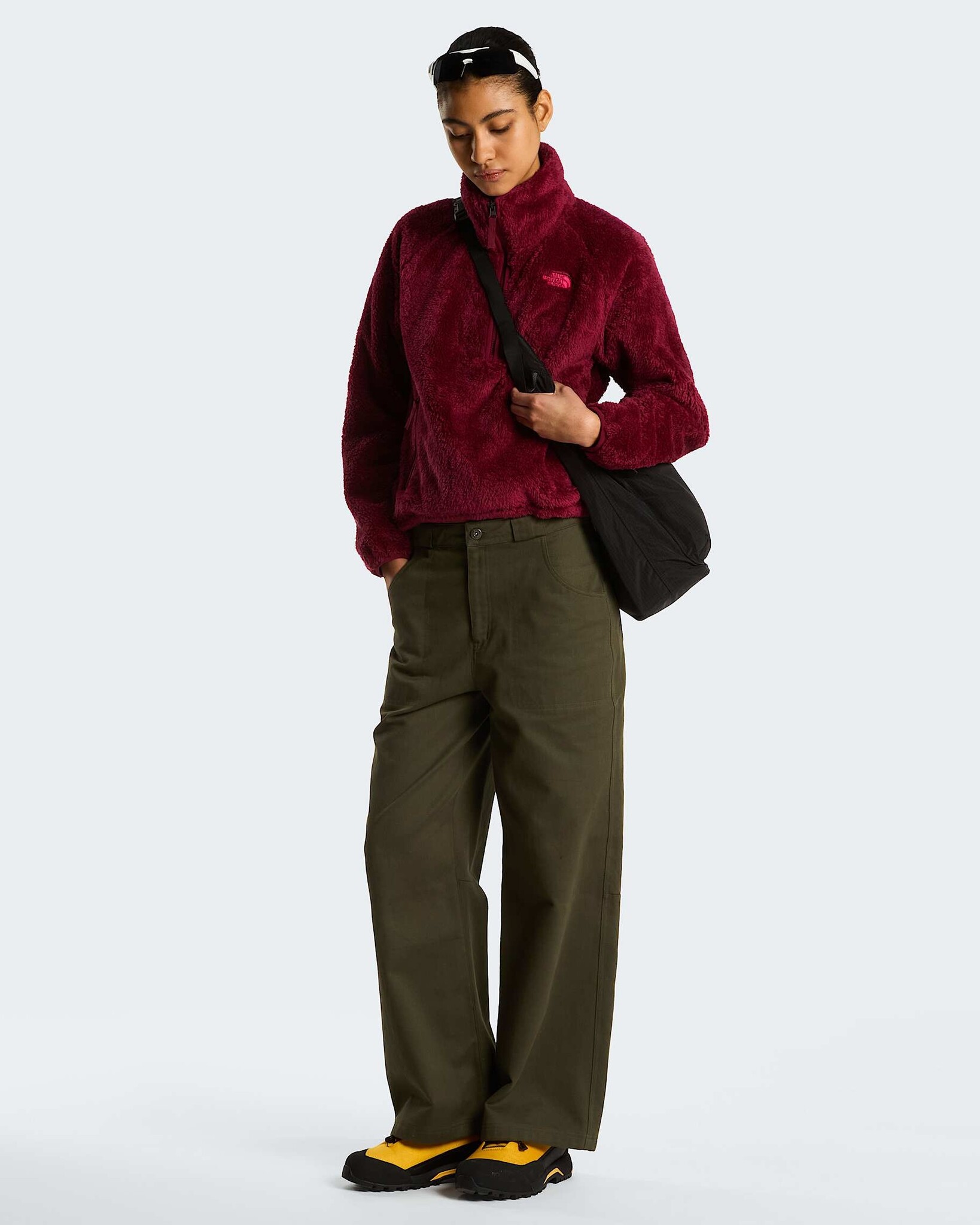 The North Face W' Osito Evolve 1/2 Zip Jacket - Burgundy Crush