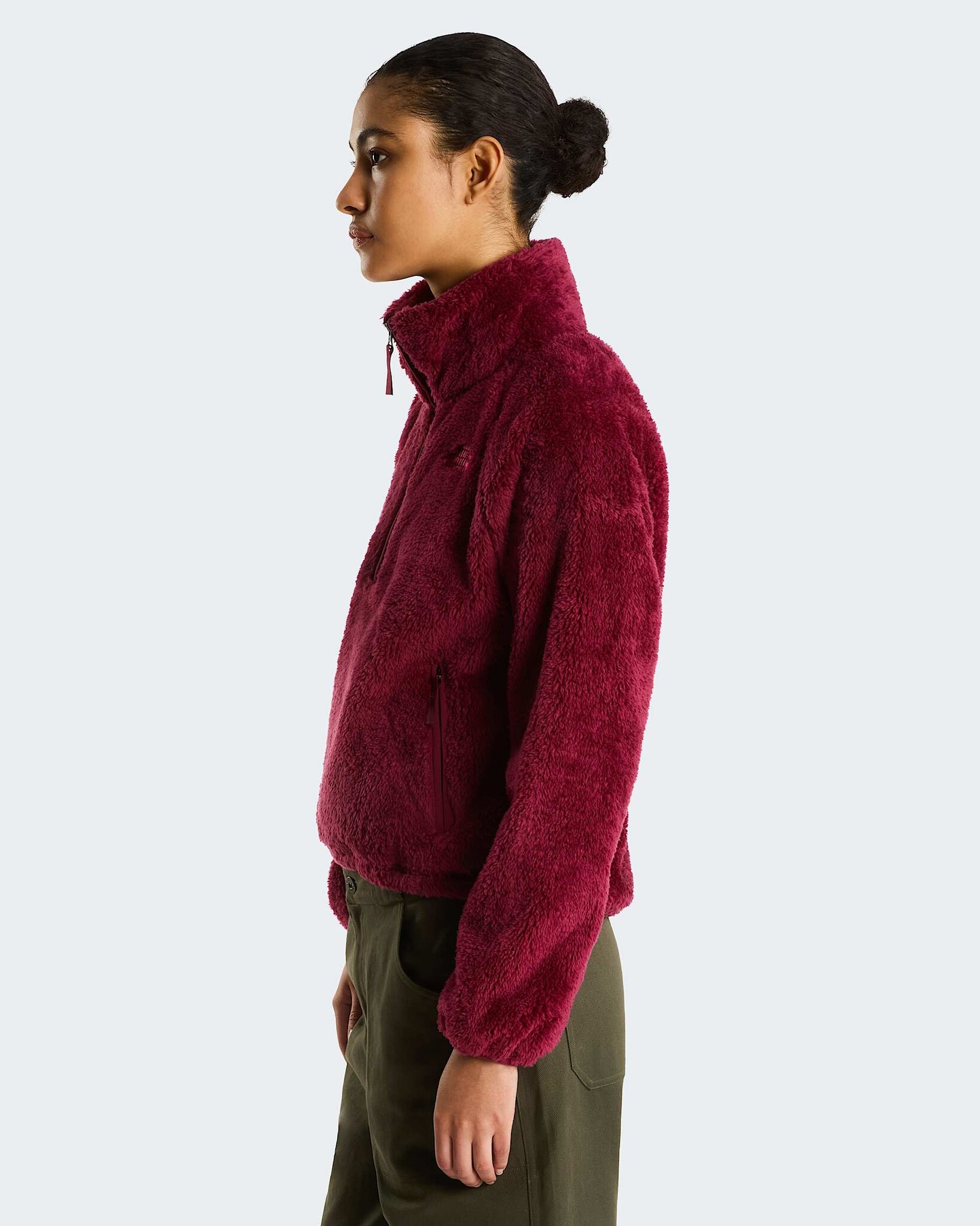 The North Face W' Osito Evolve 1/2 Zip Jacket - Burgundy Crush