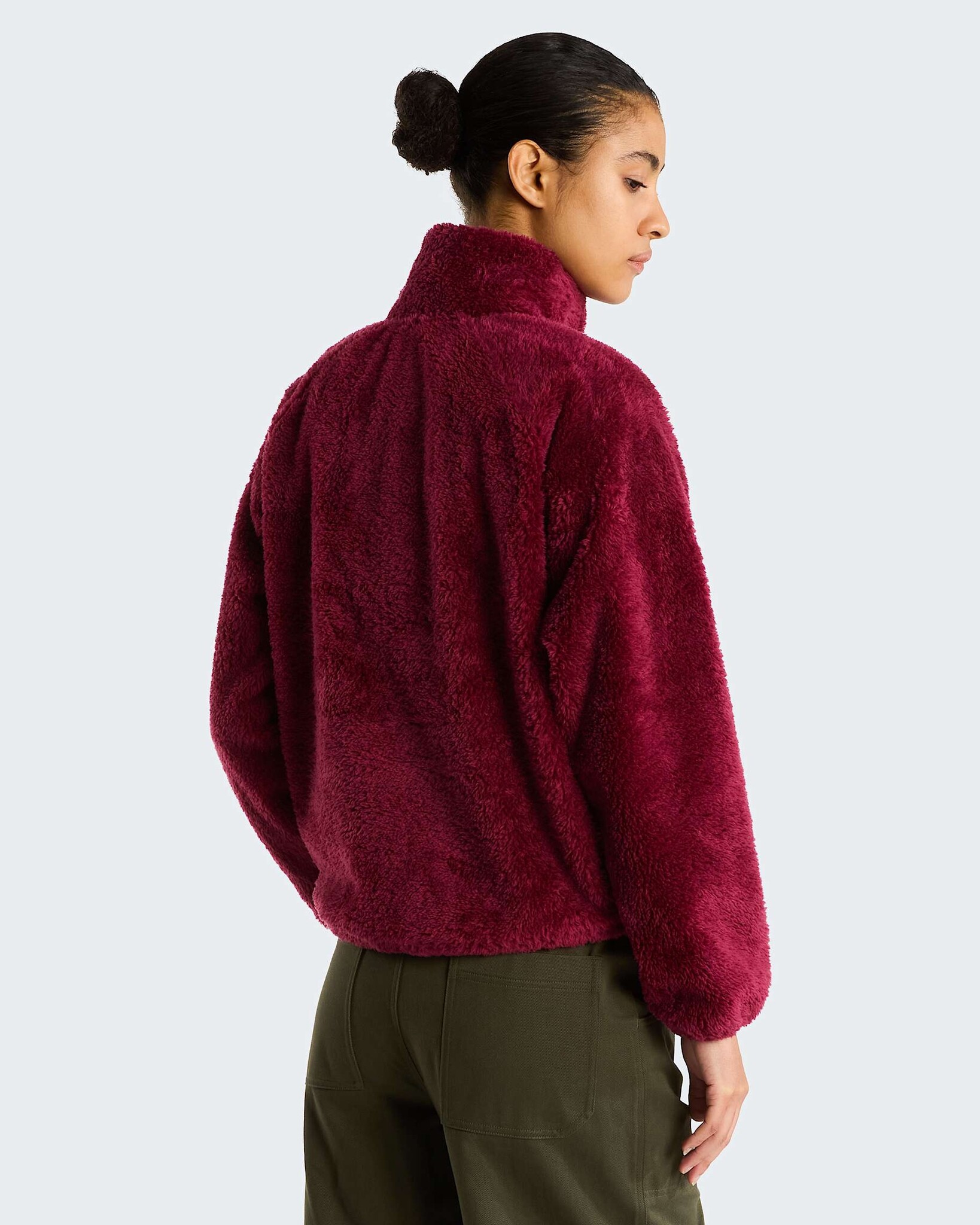 The North Face W' Osito Evolve 1/2 Zip Jacket - Burgundy Crush