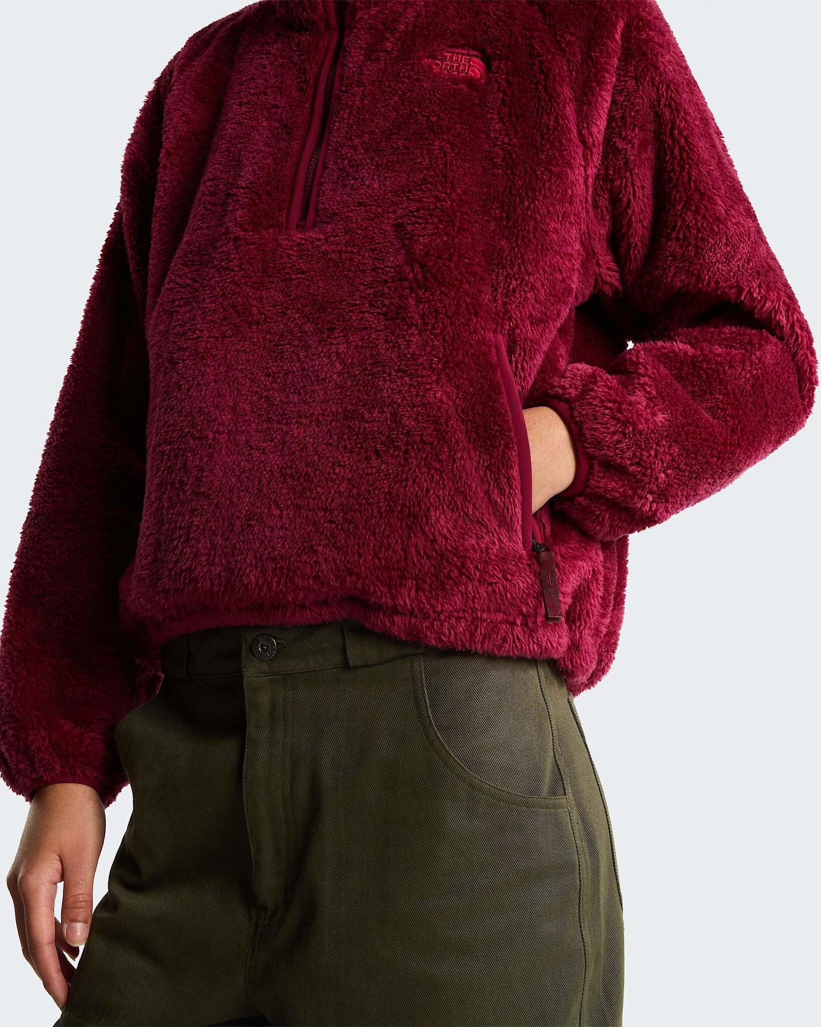 The North Face W' Osito Evolve 1/2 Zip Jacket - Burgundy Crush