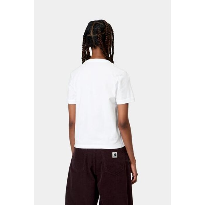 Carhartt WIP W' S/S Slingshot T-Shirt - White (Heavy Stone Wash)
