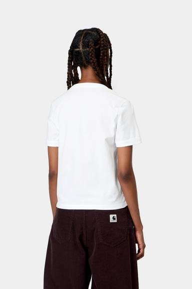 Carhartt WIP W' S/S Slingshot T-Shirt - White (Heavy Stone Wash)