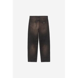 Carhartt WIP Aaron Pant - Black (Tobacco Used Wash)