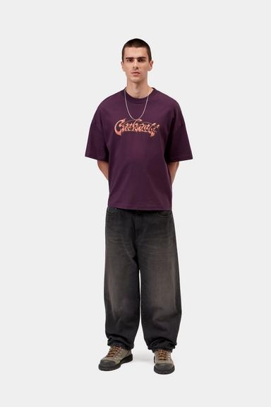 Carhartt WIP Aaron Pant - Black (Tobacco Used Wash)