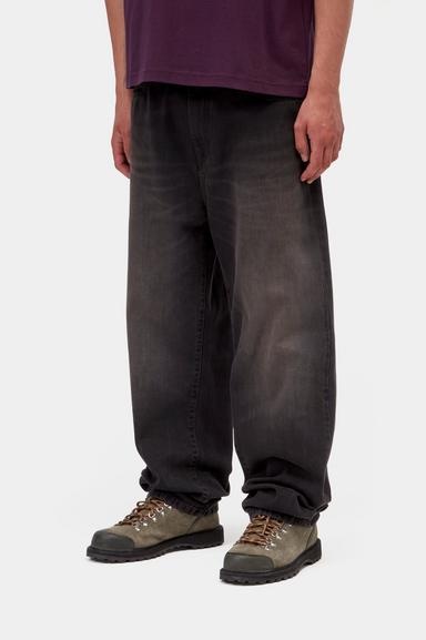 Carhartt WIP Aaron Pant - Black (Tobacco Used Wash)