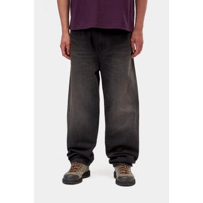 Carhartt WIP Aaron Pant - Black (Tobacco Used Wash)
