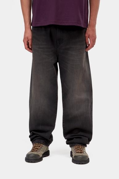 Carhartt WIP Aaron Pant - Black (Tobacco Used Wash)
