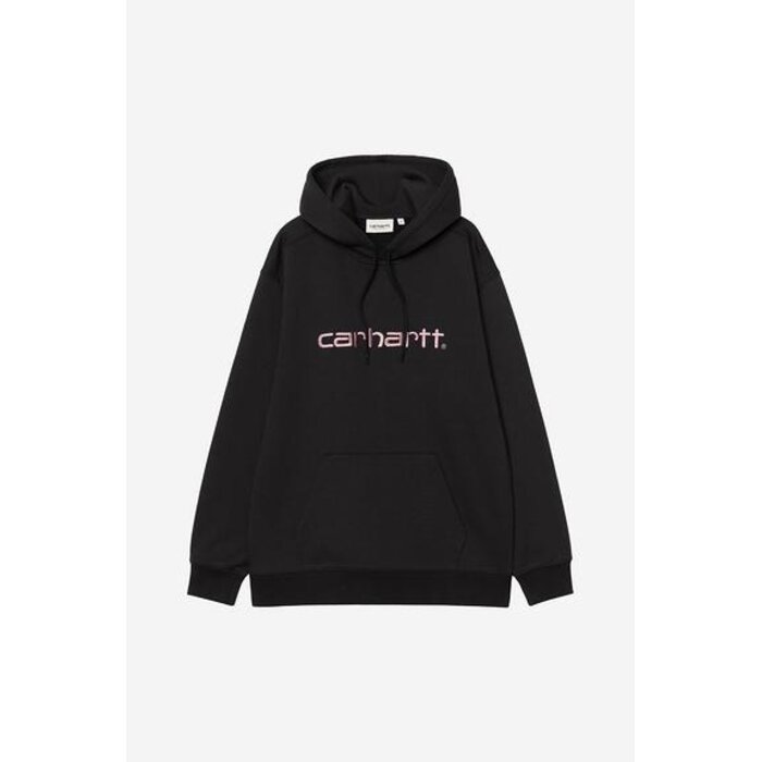Carhartt WIP W' Hooded Carhartt Sweat - Black/Hortensia