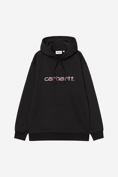 Carhartt WIP W' Hooded Carhartt Sweat - Black/Hortensia
