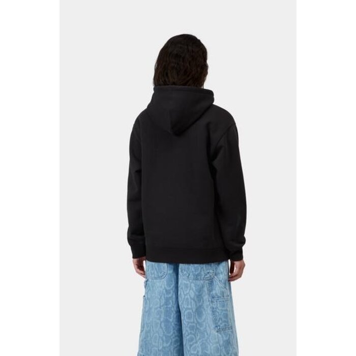 Carhartt WIP W' Hooded Carhartt Sweat - Black/Hortensia