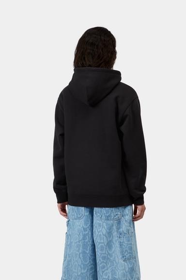 Carhartt WIP W' Hooded Carhartt Sweat - Black/Hortensia