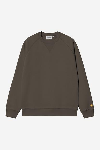 Carhartt WIP Chase Sweat - Shungite/Gold